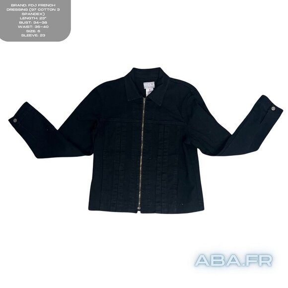FDJ French Dressing Jeans Jackets & Blazers - FDJ Black Jean Jacket